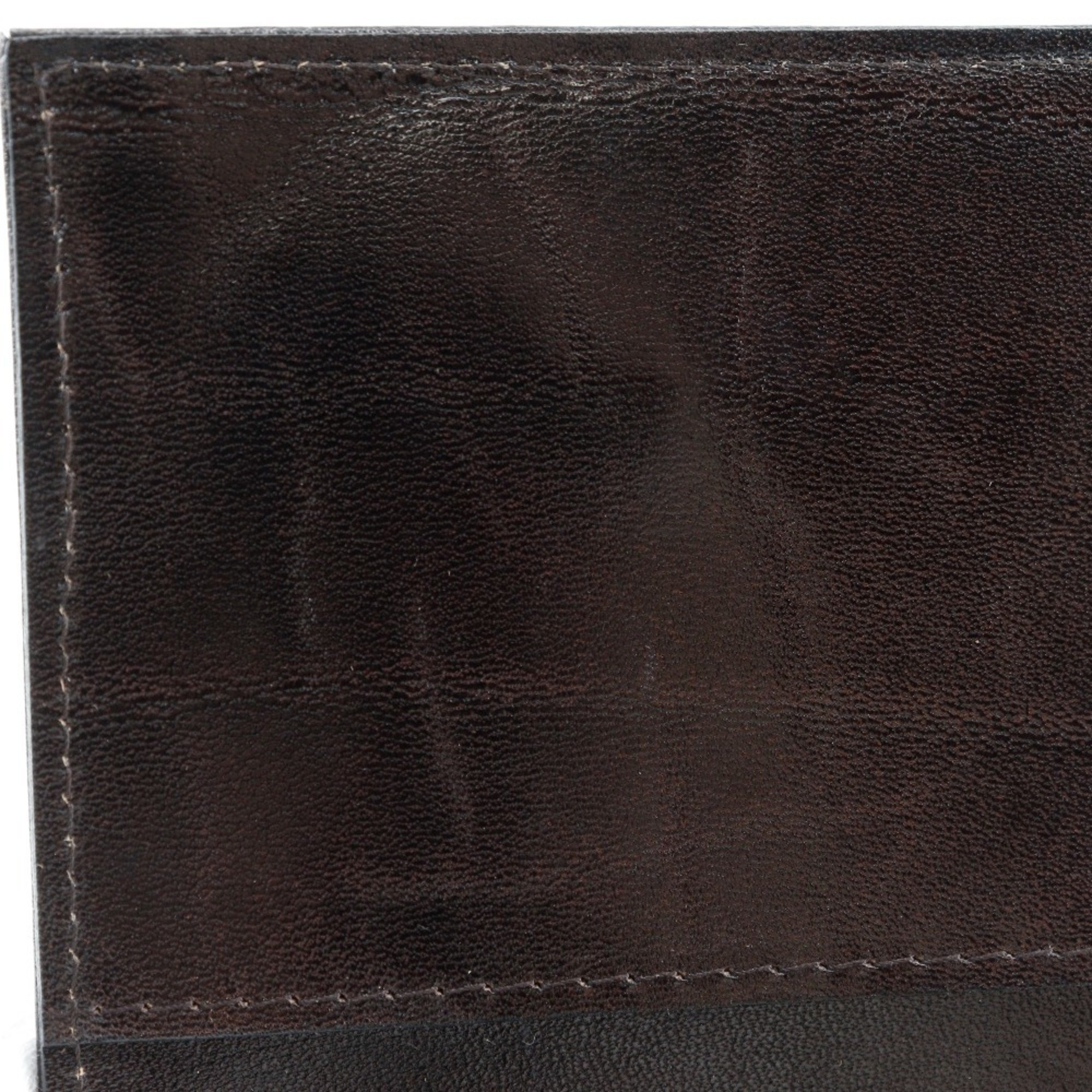 FENDI Zucca Wallet Canvas Brown Snap Buttons Unisex