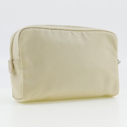 PRADA Pouch 1NS021 Nylon Beige Unisex