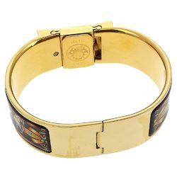 Hermes Location Wristwatch L01.201 Gold Plated Quartz Analog Display Dial Ladies