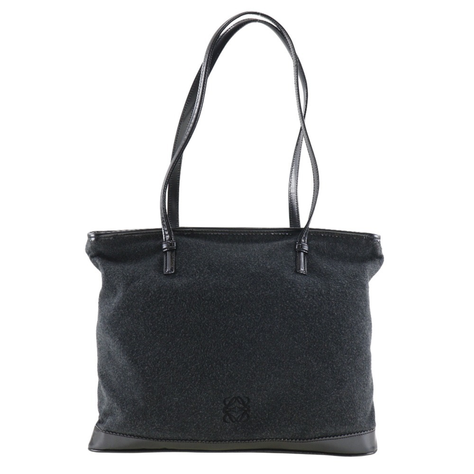 LOEWE Anagram Tote Bag Felt Grey Women's