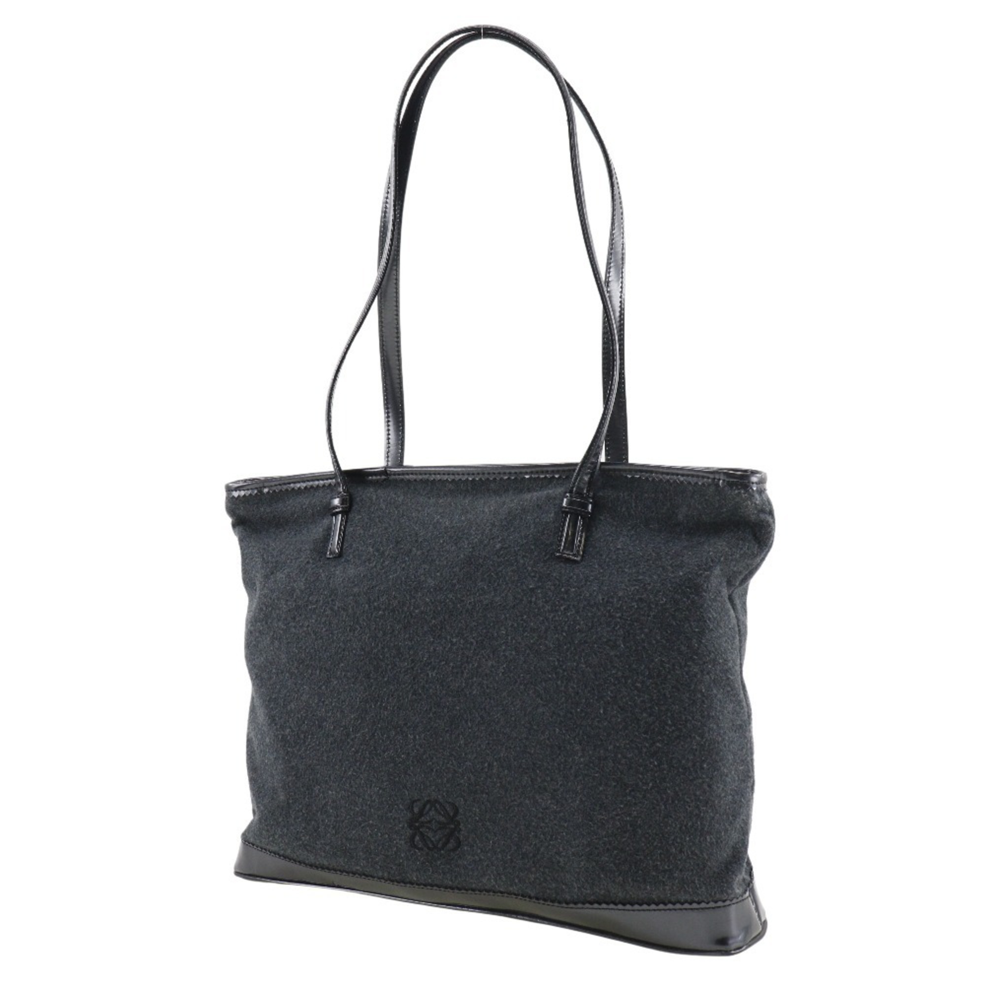 LOEWE Anagram Tote Bag Felt Grey Women's