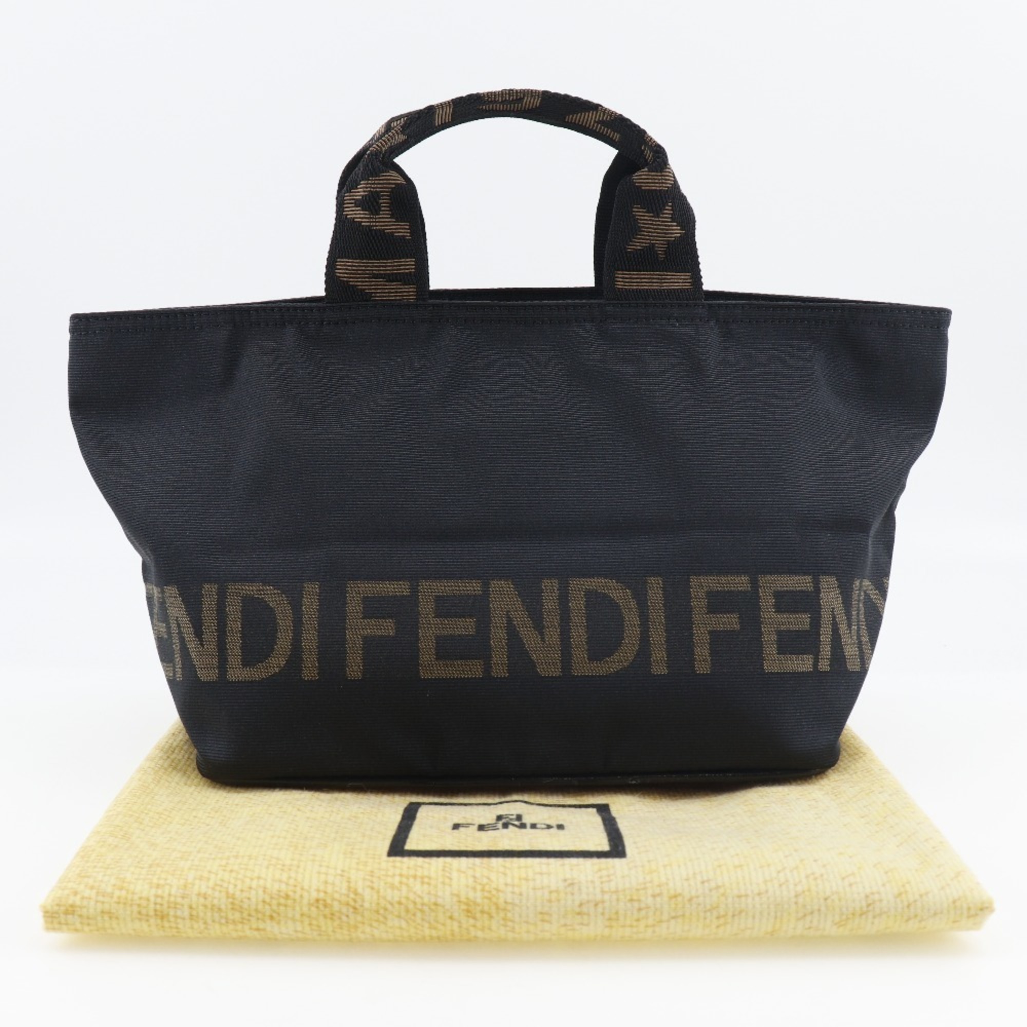 FENDI handbag 2119 26488 098 nylon canvas black ladies