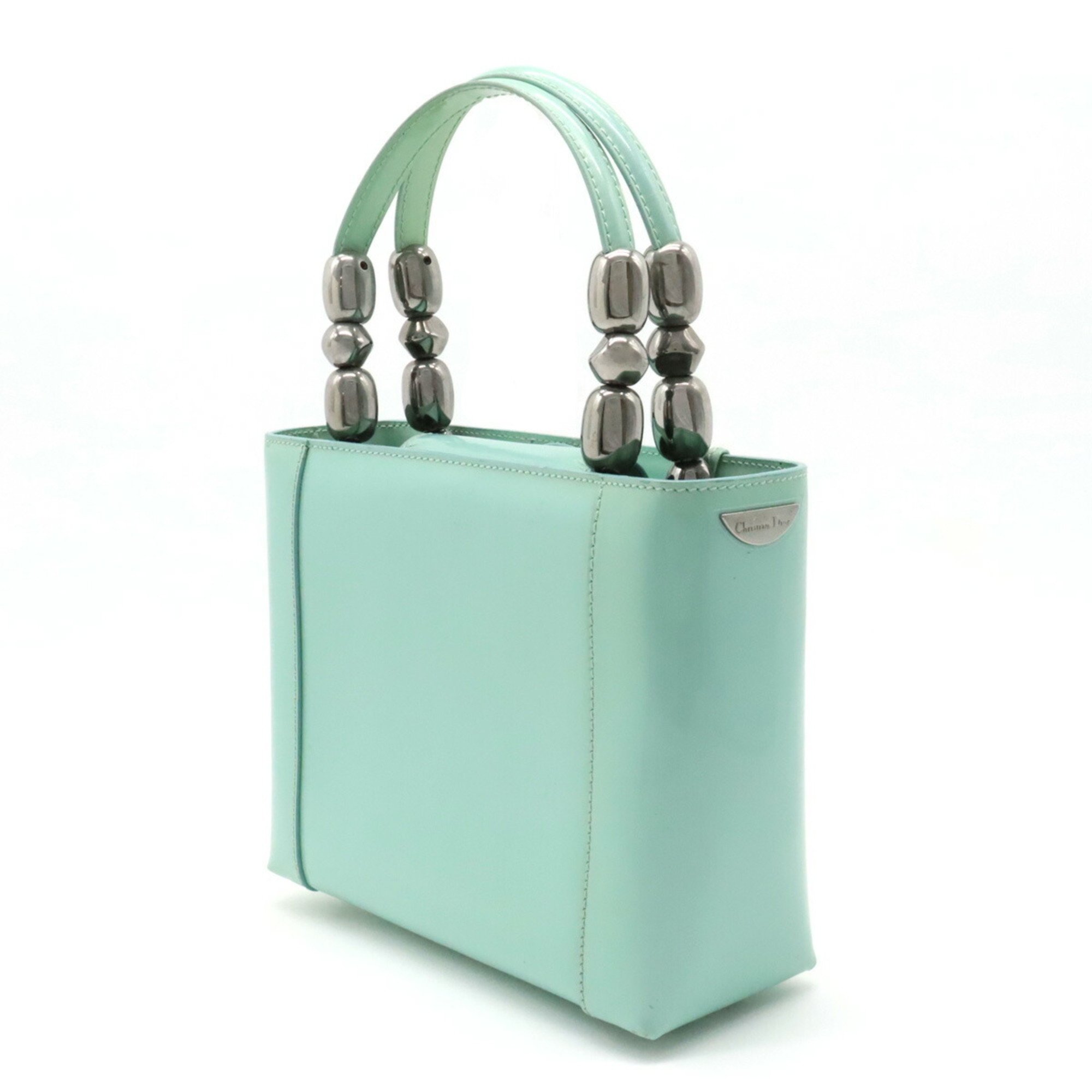 Christian Dior Marispearl handbag in patent leather, mint green