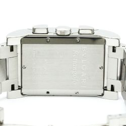 Polished BVLGARI Rettangolo Stainless Steel Quartz Mens Watch RTC49S BF573245