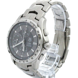 Polished TAG HEUER Link Chronograph Steel Automatic Mens Watch CJF2115 BF573273