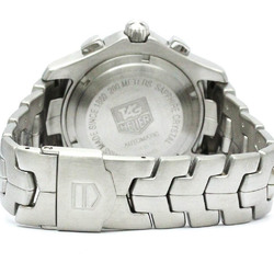 Polished TAG HEUER Link Chronograph Steel Automatic Mens Watch CJF2115 BF573273