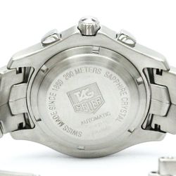 Polished TAG HEUER Link Chronograph Steel Automatic Mens Watch CJF2115 BF573273