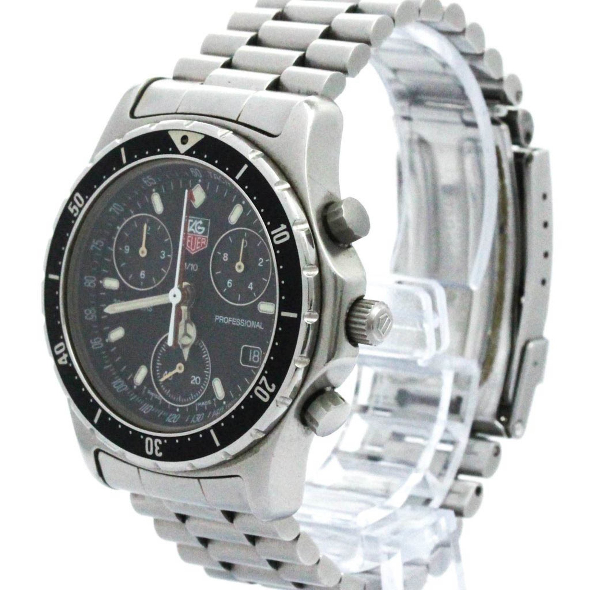 TAG HEUER Professional Chronograph Steel Quartz Mens Watch 570.206 BF574261