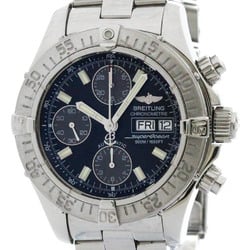 Polished BREITLING Chrono Super Ocean Steel Automatic Mens Watch A13340 BF574156