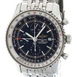 Polished BREITLING Navitimer World Steel Automatic Mens Watch A24322 BF574182