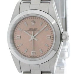 Polished ROLEX Oyster Perpetual 76080 Y Serial Automatic Ladies Watch BF573210