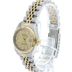 Polished ROLEX Datejust 69173G L Serial Diamond 18K Gold Steel Watch BF574197