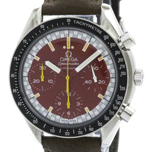 Polished OMEGA Speedmaster Michael Schumacher Red Dial Watch 3510.61 BF574135
