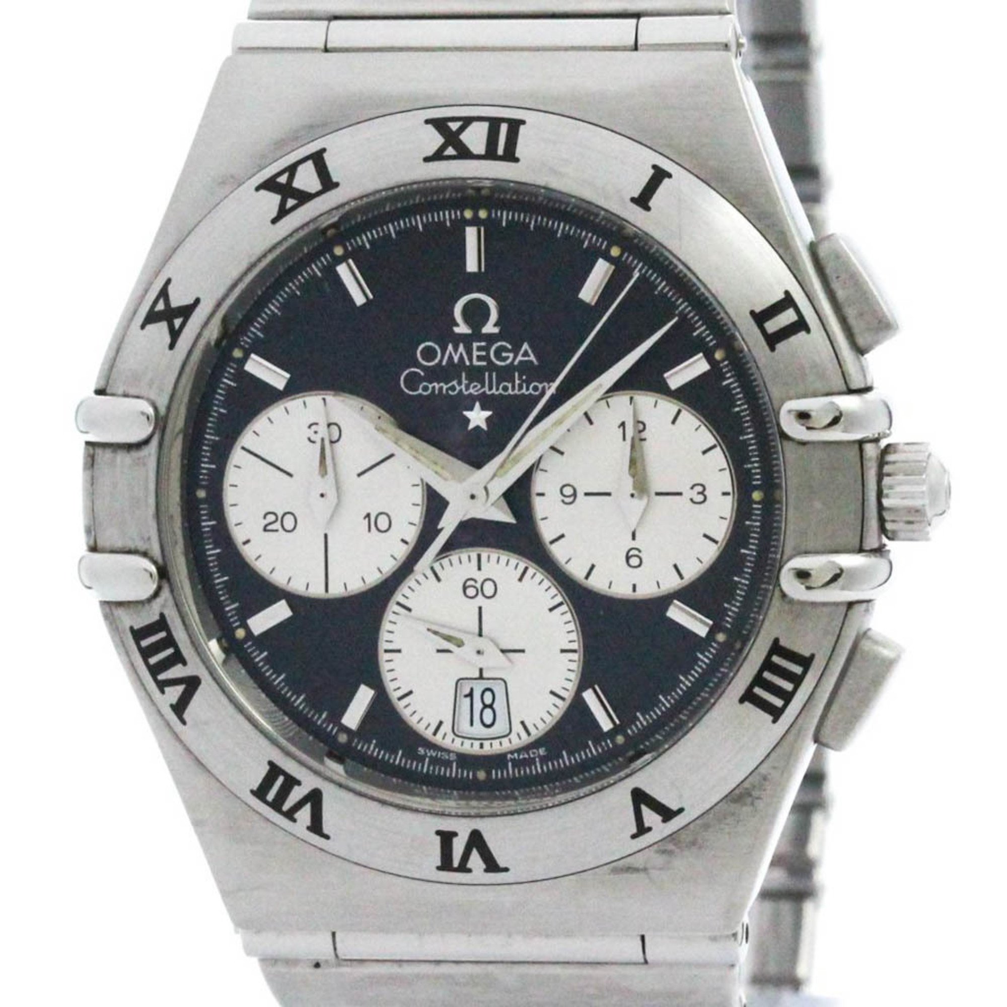 OMEGA Constellation Chronograph Steel Quartz Mens Watch 1542.40 BF574200