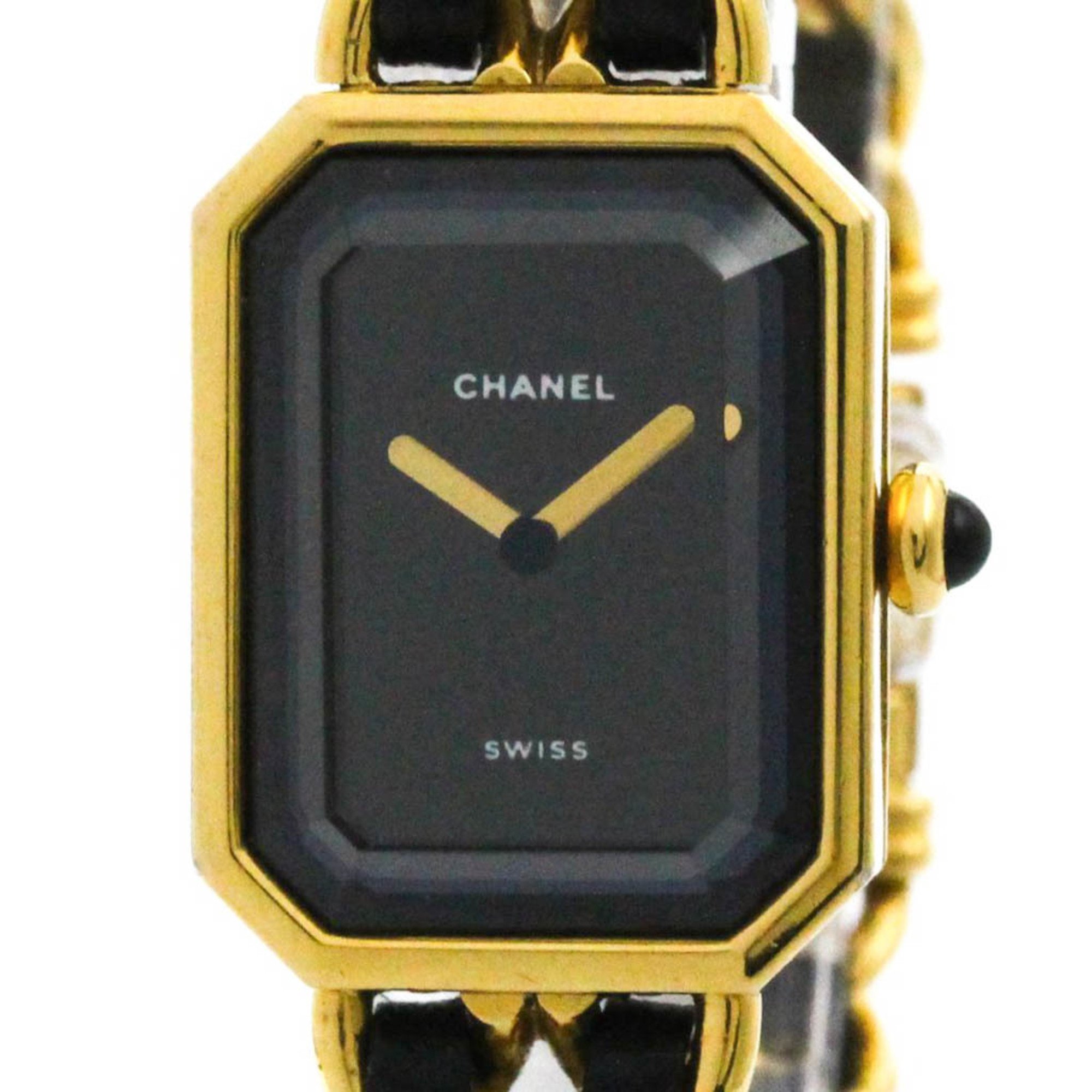 CHANEL Premiere L Size Gold Plated Quartz Ladies Watch H0001 BF574227