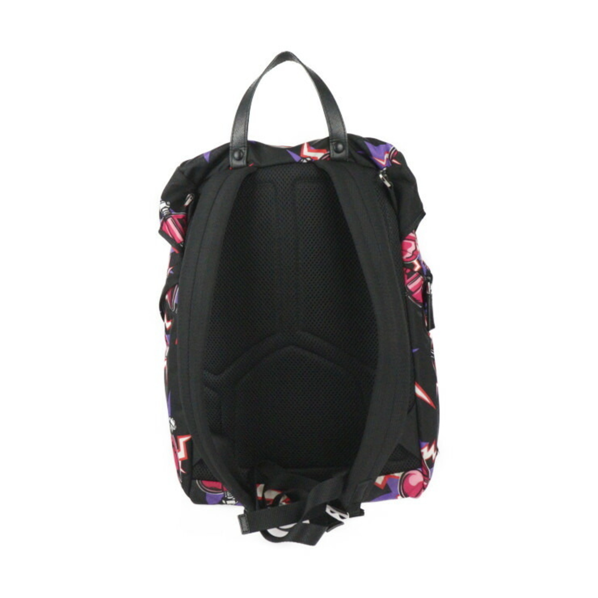 PRADA Prada Frankenstein Backpack Universal Studios Collaboration Backpack Daypack 2VZ135 Nylon Black Fuchsia eLADY Globazone