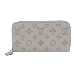 LOUIS VUITTON Louis Vuitton Zippy Wallet Long M80314 Monogram Mahina Bloom Rose Mademoiselle Round