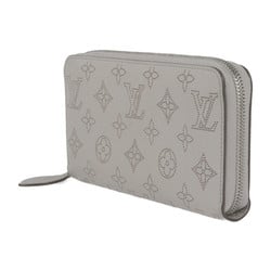 LOUIS VUITTON Louis Vuitton Zippy Wallet Long M80314 Monogram Mahina Bloom Rose Mademoiselle Round