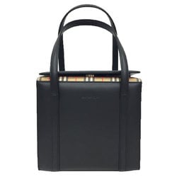 Burberrys Leather Handbag Black Women's Burberry