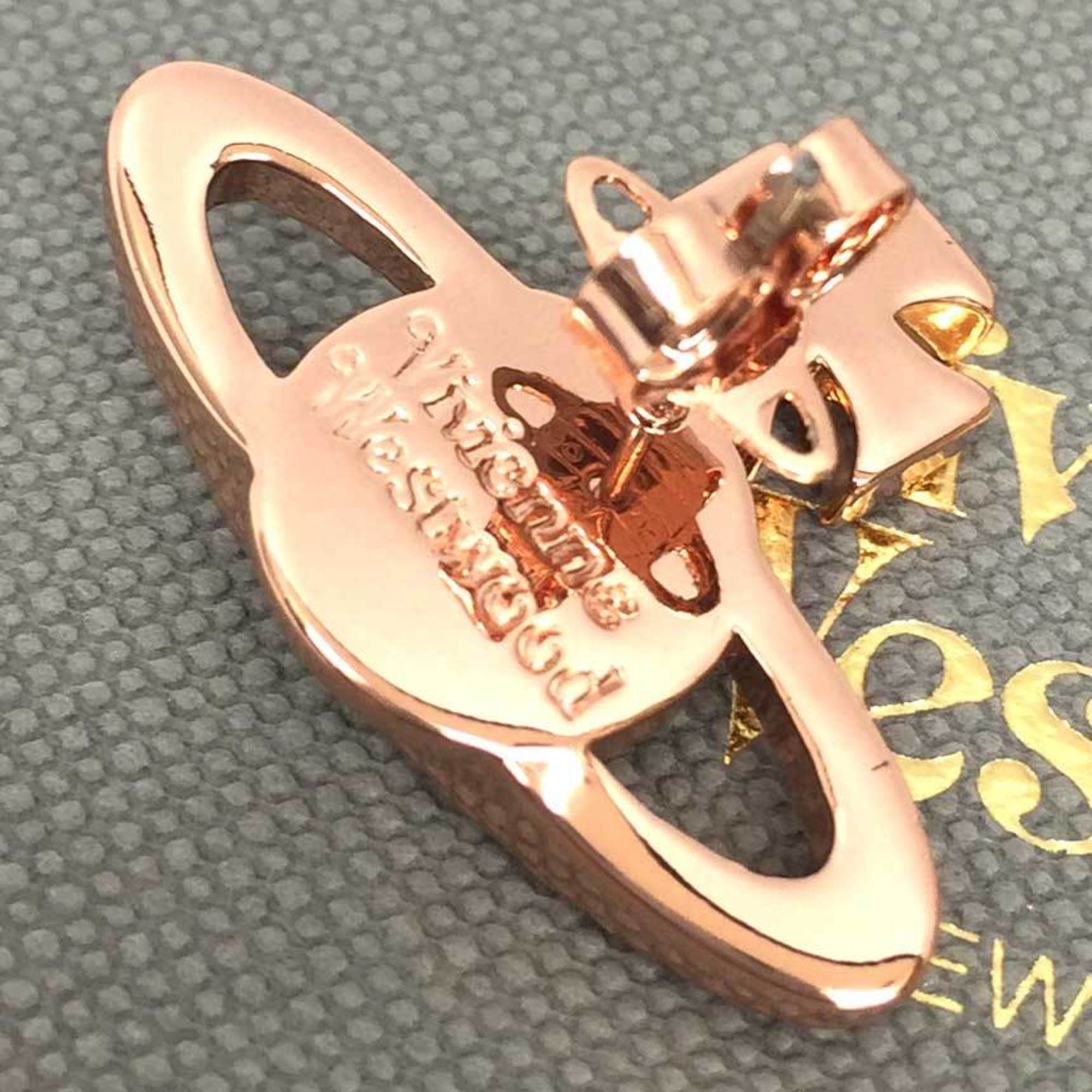 Vivienne Westwood Orb Earrings Rhinestone My Mayfair Bus Relief VW MAYFAIR BR PG/RHD P 62010029G Metal Pink Gold 10014107