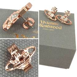 Vivienne Westwood Orb Earrings Rhinestone My Mayfair Bus Relief VW MAYFAIR BR PG/RHD P 62010029G Metal Pink Gold 10014107