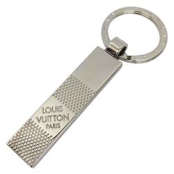 LOUIS VUITTON Louis Vuitton Damier Key Ring Holder M67918 Charm Silver Wallet