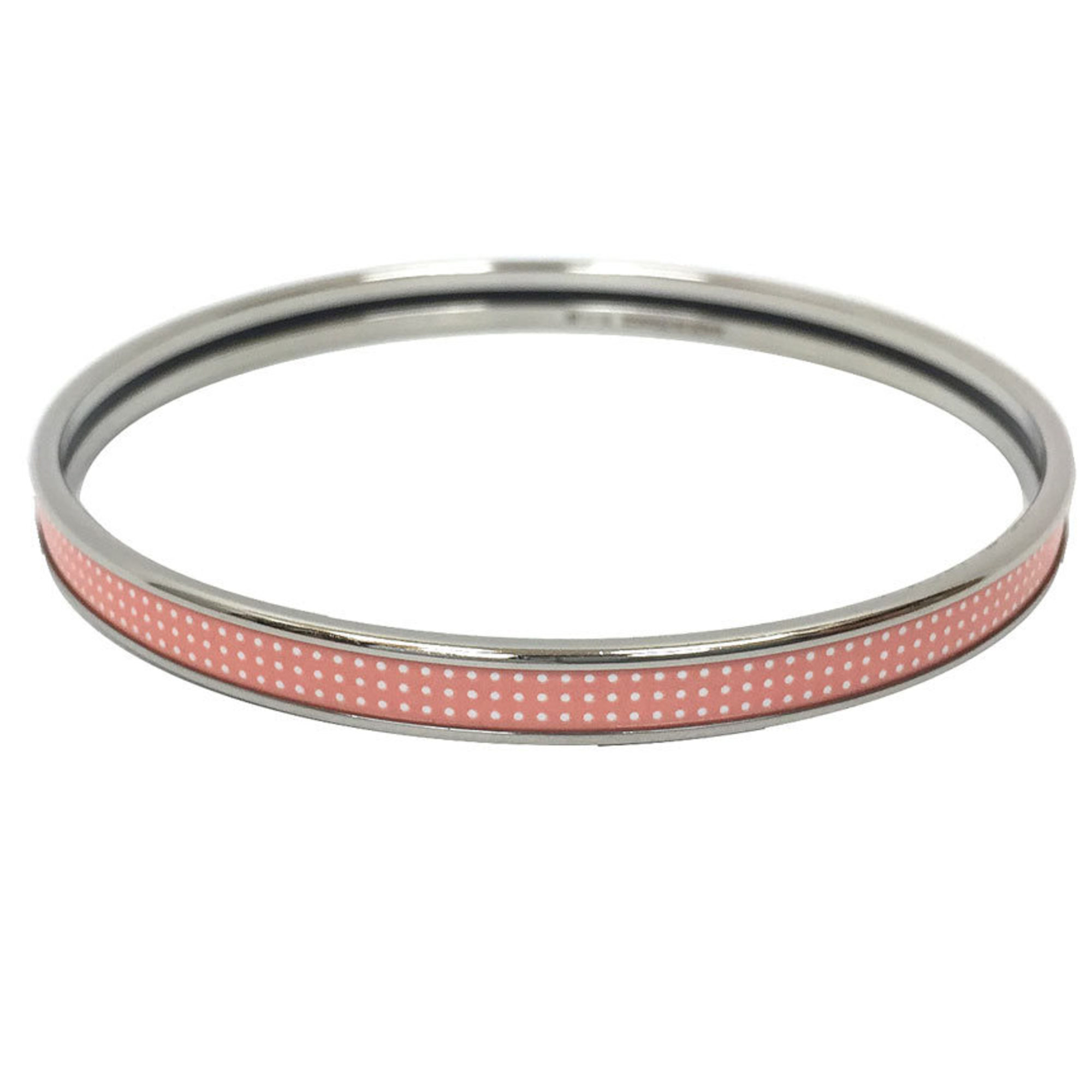 Hermes HERMES Bangle Bracelet Uni H Pink x Silver 10014224