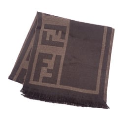 Fendi scarf for men, wool, brown