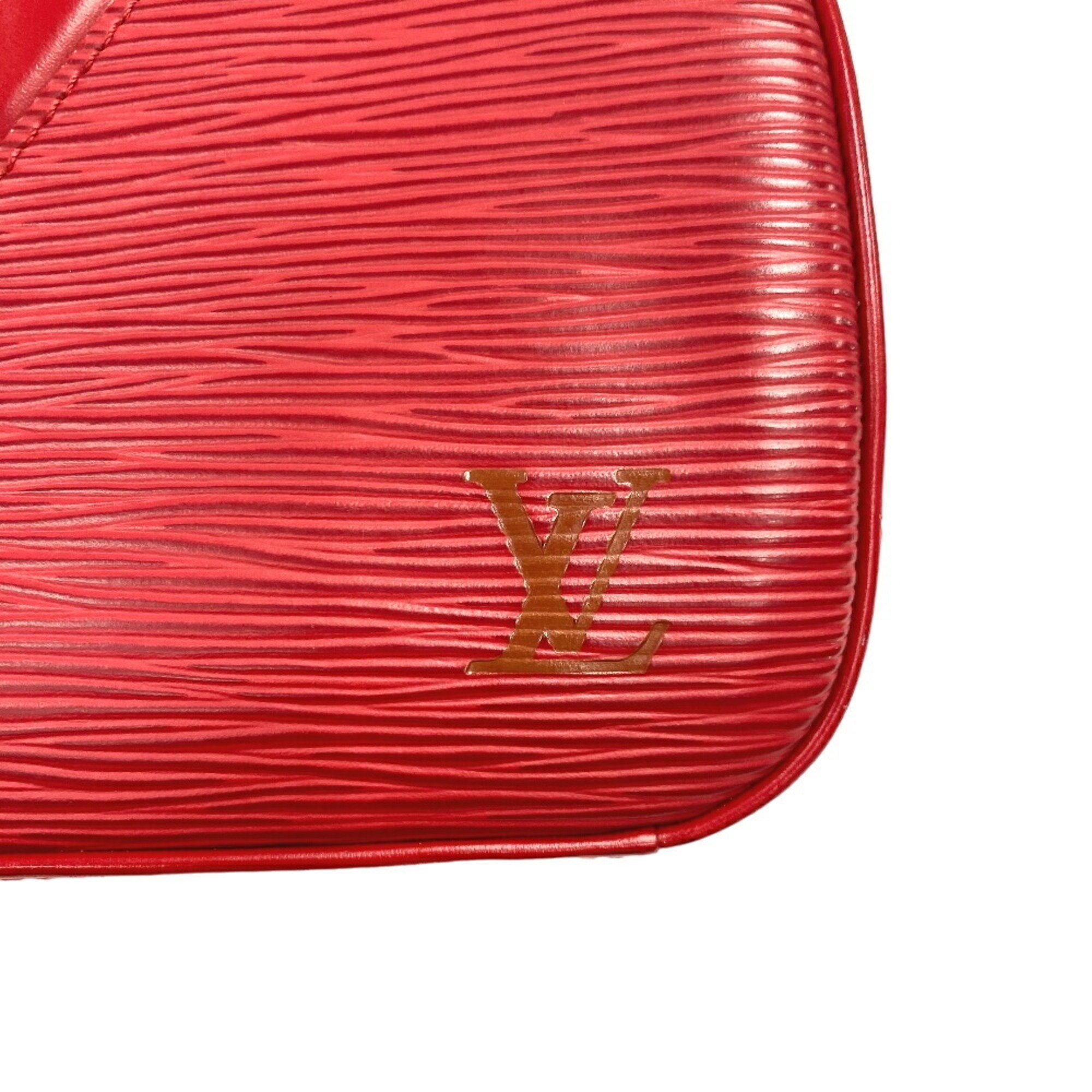 LOUIS VUITTON M52087 Jasmine Epi Handbag Castilian Red for Women