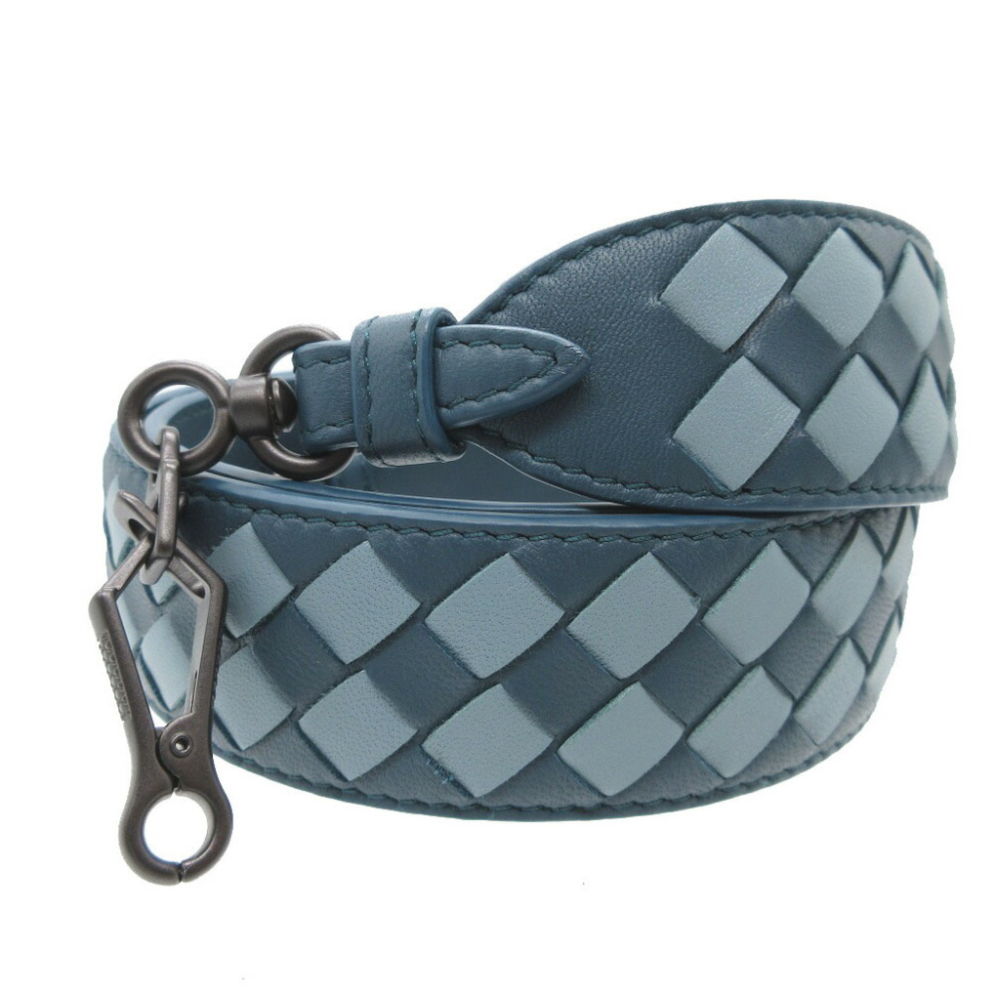 Bottega Veneta 563992 Intrecciato Leather Blue Shoulder Strap 1061BOTTEGA VENETA