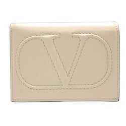 Valentino Garavani Compact Wallet V Leather Ivory Bi-fold 0036VALENTINO GARAVANI