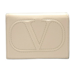 Valentino Garavani Compact Wallet V Leather Ivory Bi-fold 0036VALENTINO GARAVANI