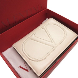 Valentino Garavani Compact Wallet V Leather Ivory Bi-fold 0036VALENTINO GARAVANI