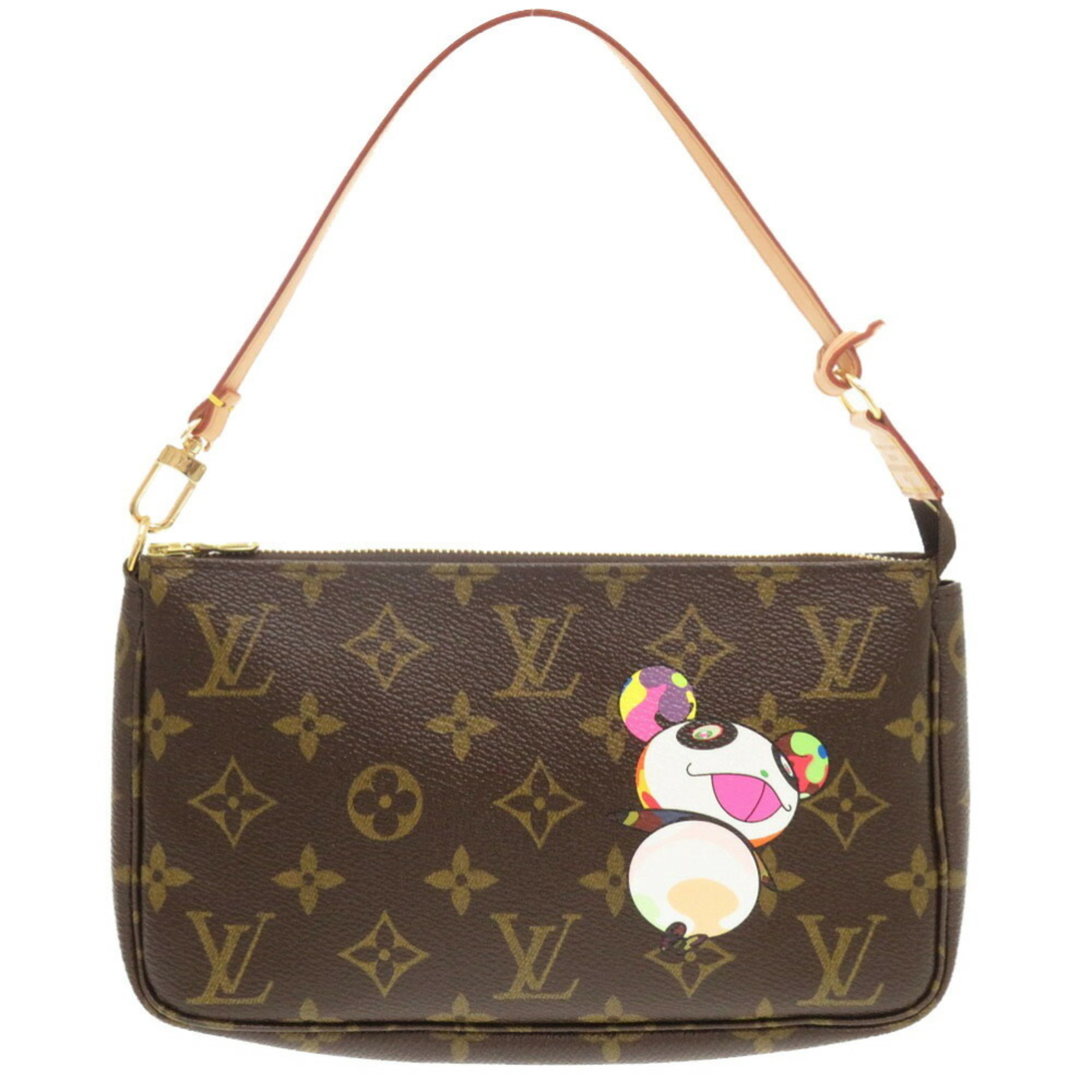 Louis Vuitton Pochette Accessoires Monogram Panda M51981 Pouch Takashi Murakami