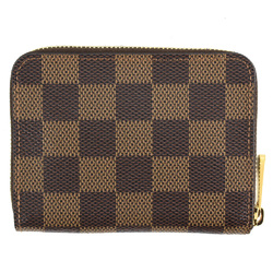 Louis Vuitton Zipper Coin Purse Damier Ebene N60213 SN0251 RFID (IC chip) built-in