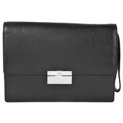 GUCCI Clutch Bag Leather 03137 002122 Black Second