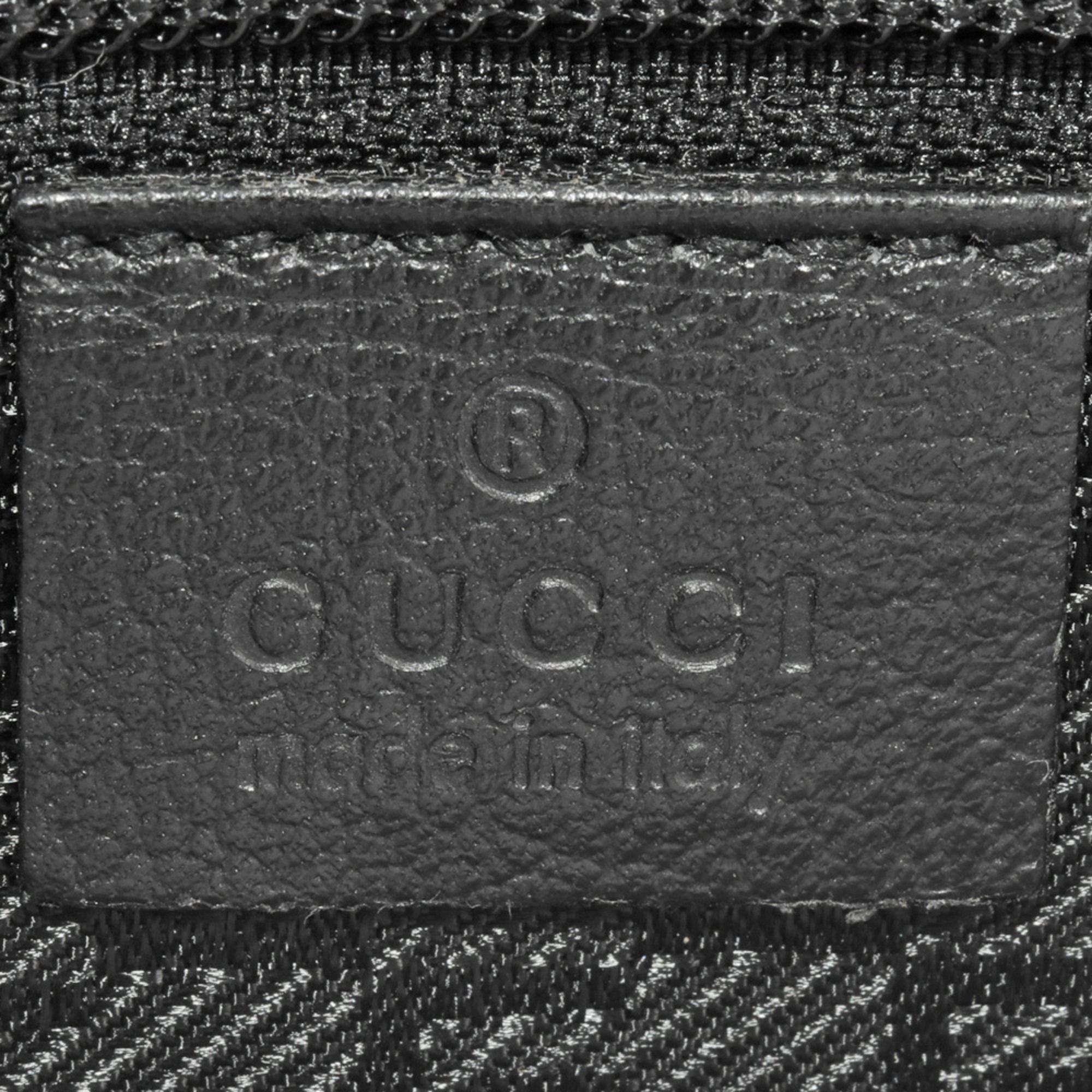 GUCCI Clutch Bag Leather 03137 002122 Black Second