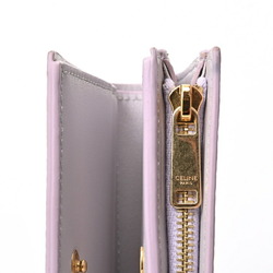 CELINE Compact Wallet Bi-fold 10E493BEL.32LG Lavender Gray S-155987