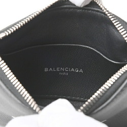 BALENCIAGA Everyday Pouch Coin Card Case 492464 Leather Black E-155977