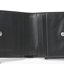 BOTTEGA VENETA Intrecciato Bi-fold Wallet 775546 Calf Leather Black E-156012