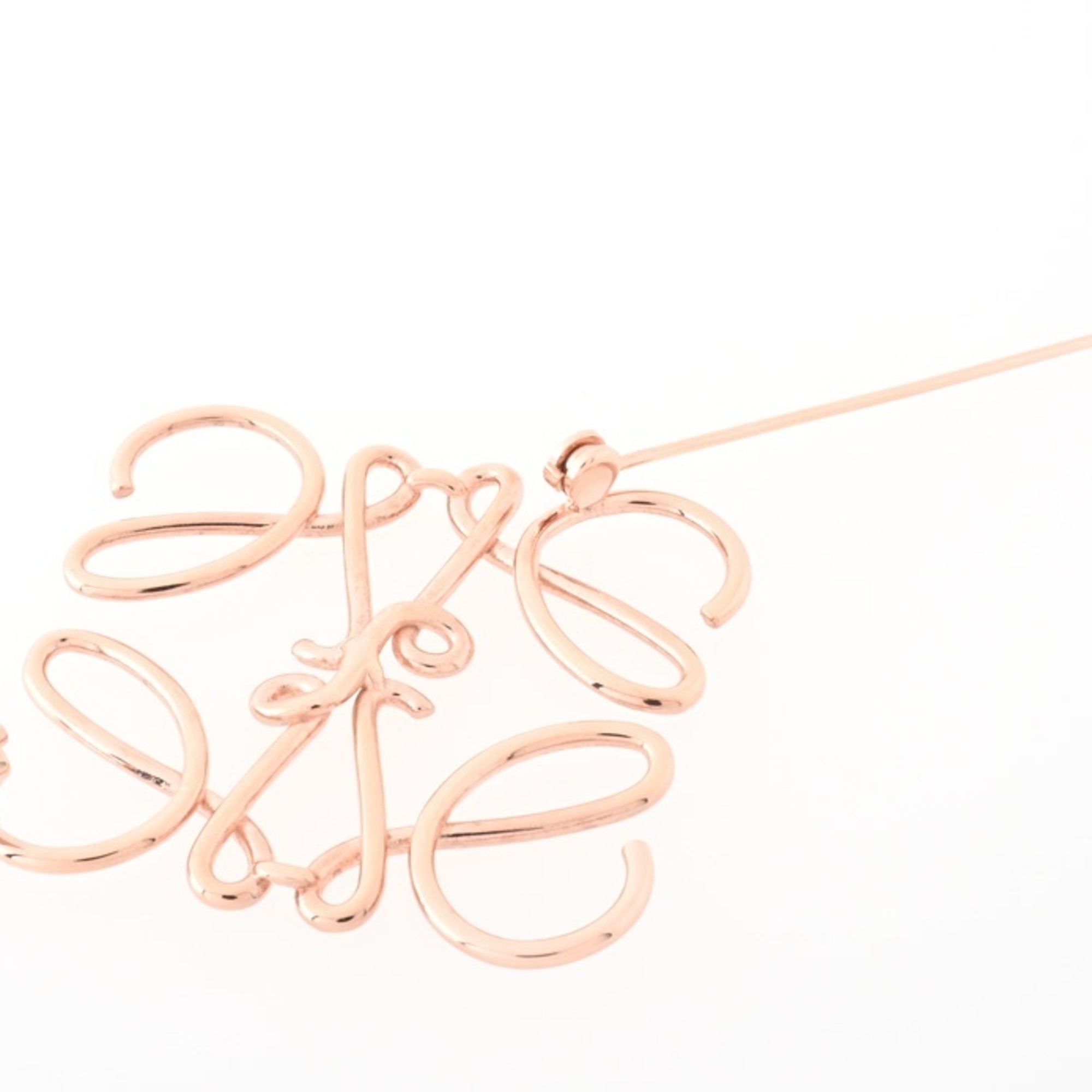 LOEWE Anagram Brooch 111.27.027 Rose Gold S-155824