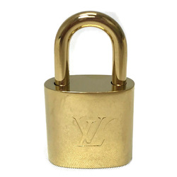 Louis Vuitton LOUIS VUITTON Padlock Key Gold Metal Necklace Top Charm Number 448 240608005