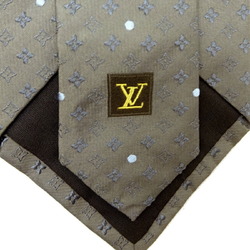 Louis Vuitton Men's Tie 100% Silk Grey