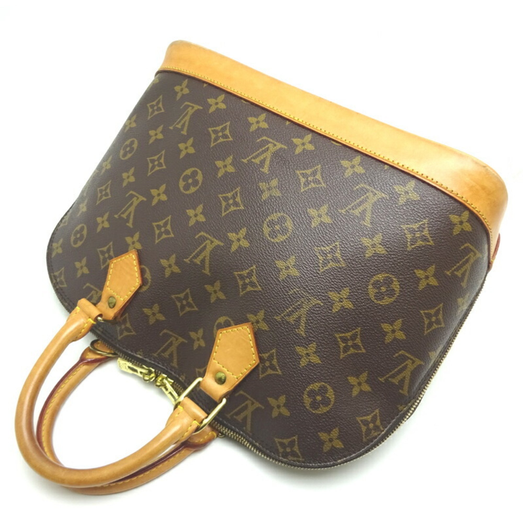 Louis Vuitton Alma Women's Handbag M51130 Monogram Ebene (Brown)