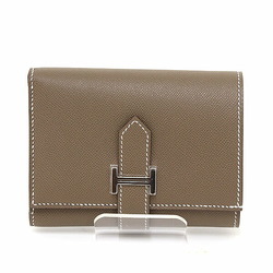 Hermes Bearn Combination Epsom Leather Etoupe Tri-fold Wallet W Stamp (2024) Small Item F-03712