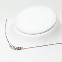 Tiffany & Co. East West Necklace Diamond PT950 3.2g Pendant F-03718