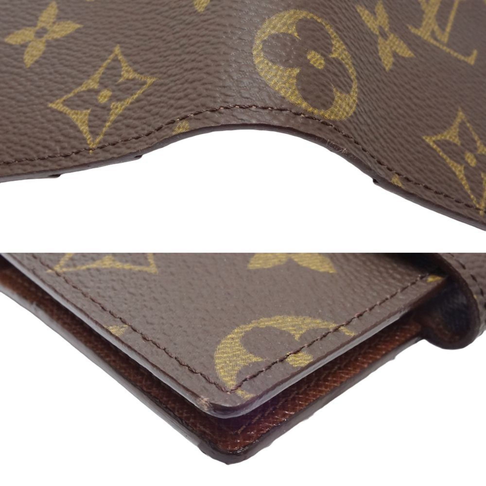 LOUIS VUITTON Louis Vuitton Monogram Planner Cover R20007 Agenda Brown 180612