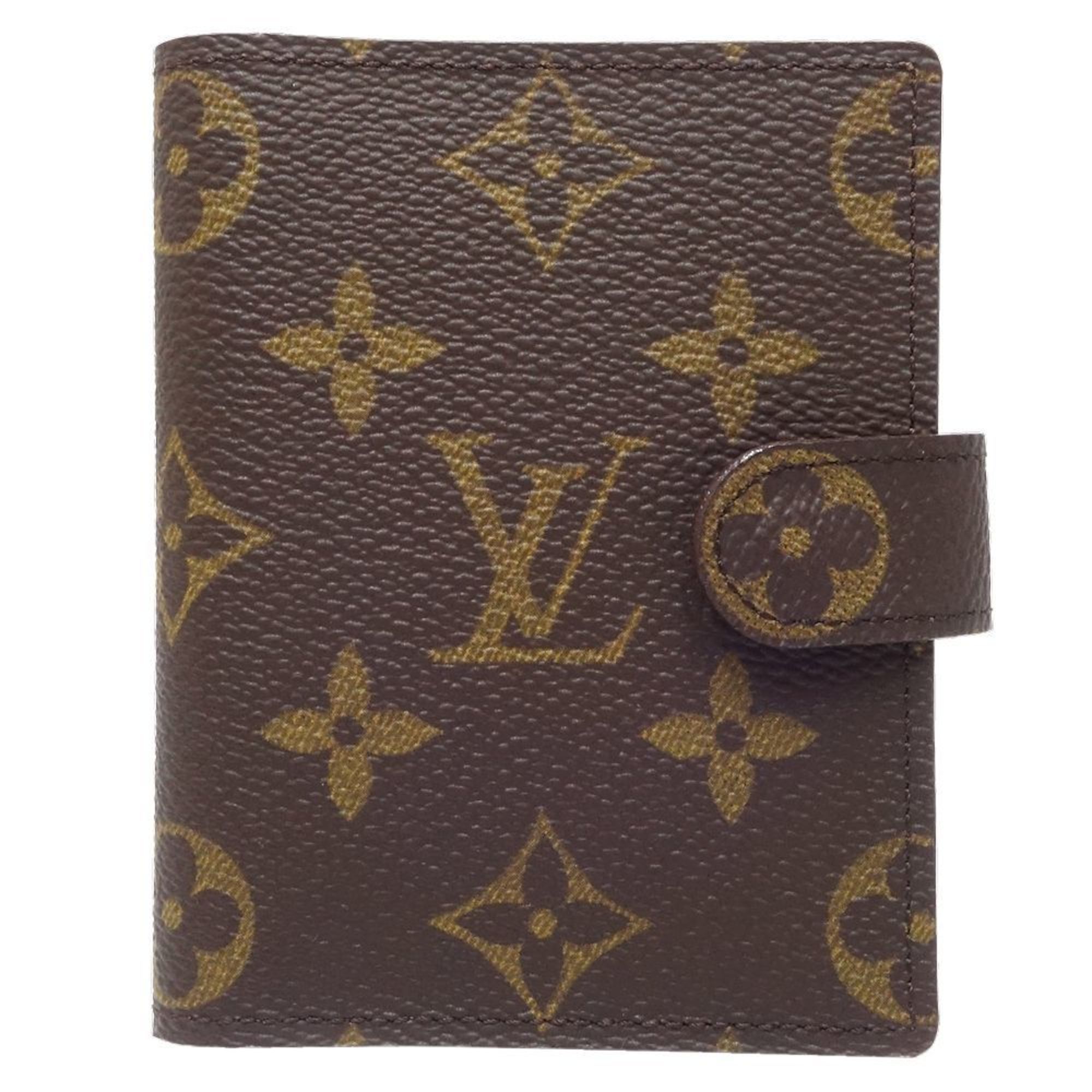 LOUIS VUITTON Louis Vuitton Monogram Planner Cover R20007 Agenda Brown 180612