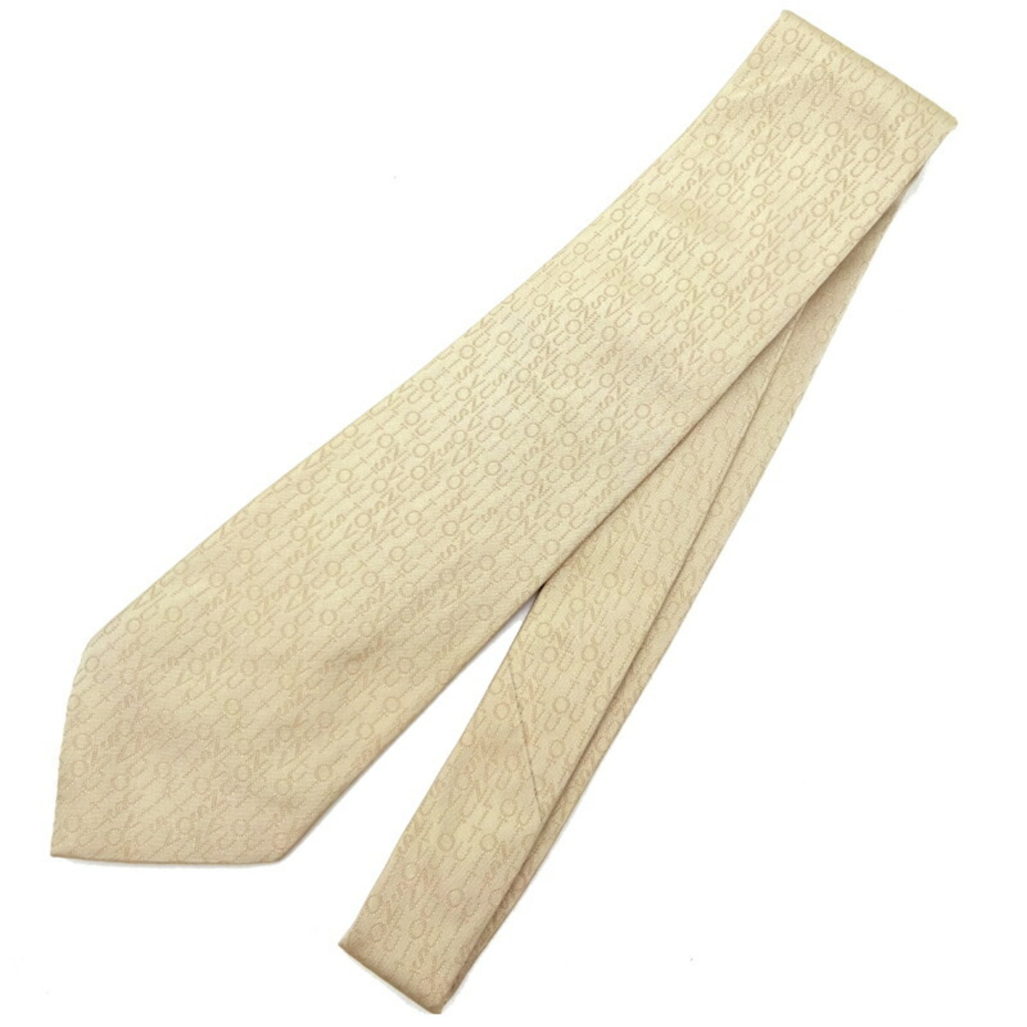 Louis Vuitton Men's Tie 100% Silk Beige