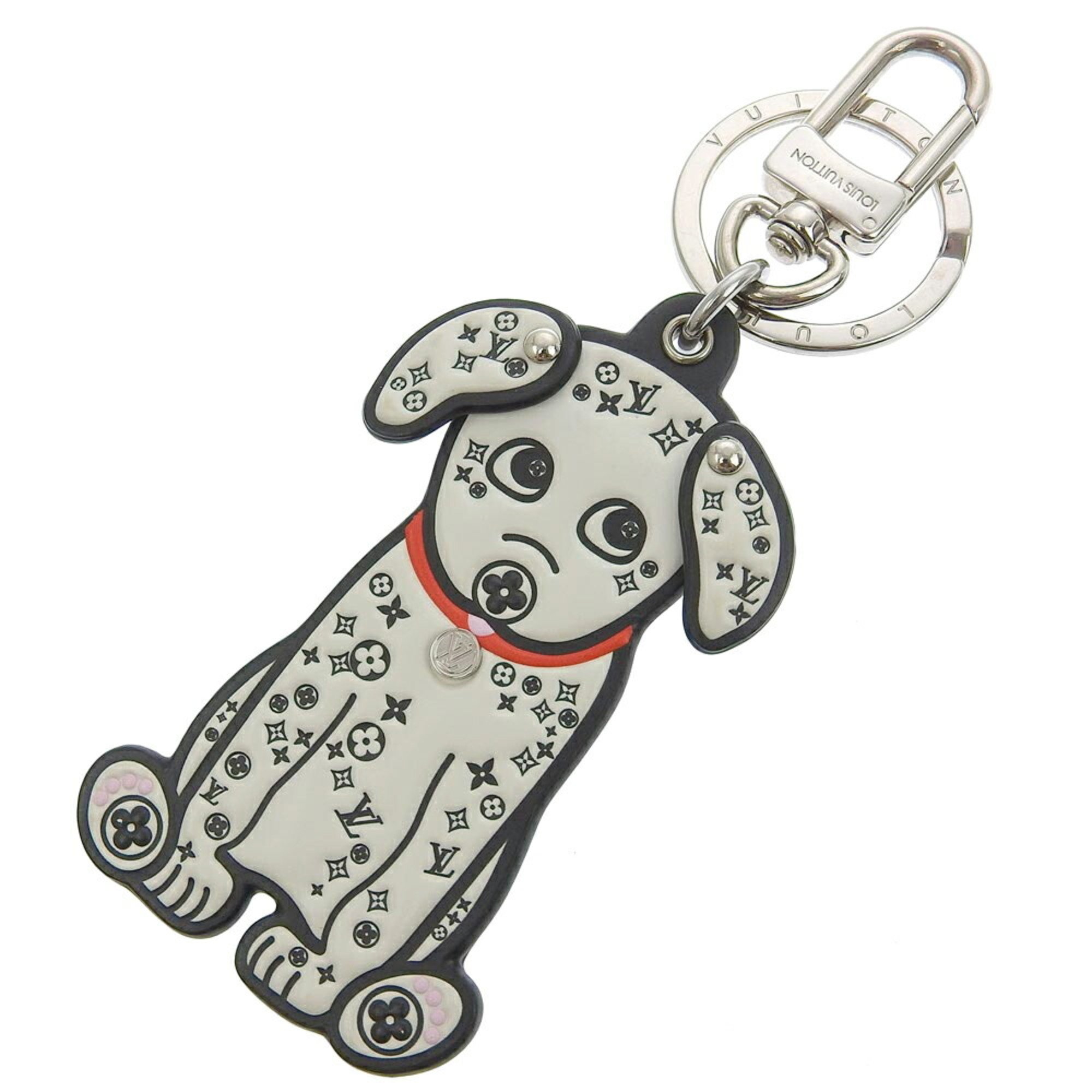 Louis Vuitton LOUIS VUITTON Porte Cle LV Dalmatian M00746 Monogram Keychain Charm Dog